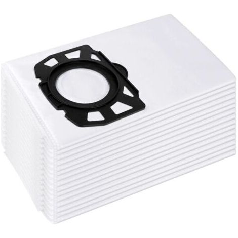 lot de 15 sacs d'aspirateur pour kärcher 2.863-006.0 sacs filtrants en non-tissé 487 wd4 wd5 wd6 wd5p wd6p premium mv4 mv5 mv6 sacs filtrants pour aspirateur humide et sec (1/4)