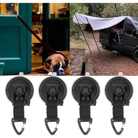 Set mit 4 Saugnäpfen für Autozelt, Campingzelt, Mehrzweckhaken für Zuhause, Camping und Outdoor-Reisen, tragbarer Einzelkopf-Saugnapf. (1/5)