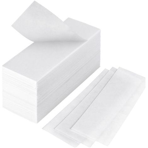 Lot de 160 bandes de cire en papier non tissé, résistantes à la déchirure, pour jambes, poitrine, dos, zones intimes, visage (1/5)
