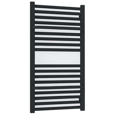Elektrischer Handtuchheizkörper - Schwarz - Höhe 1140mm Breite 500mm - 600 Watt - LIM1140/500E1N