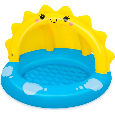 Bestway Planschbecken 101 x 97 x 71 cm Sunny Days  mit Sonnenschutz (1/5)