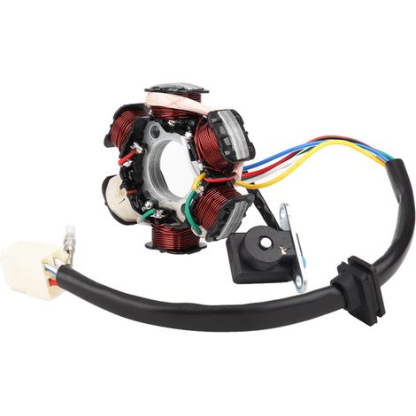 6-Windungs-, 5-adrige Magneto-Statorspule, kompatibel mit 50ccm, 70ccm, 90ccm, 110ccm und 125ccm Quads und Karts.
