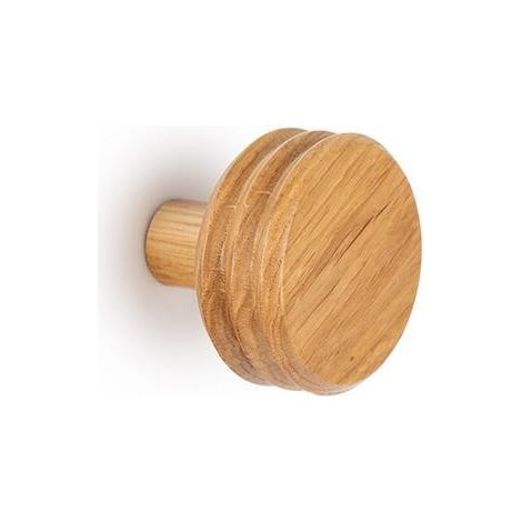 Patère Pulse - talla 65x57mm. Chêne