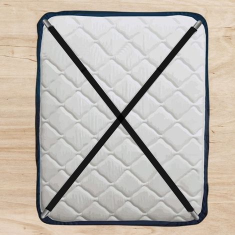 Lot de 2 pinces de fixation pour draps de lit, 90-180 cm, support de matelas ajustable (noir) (1/5)