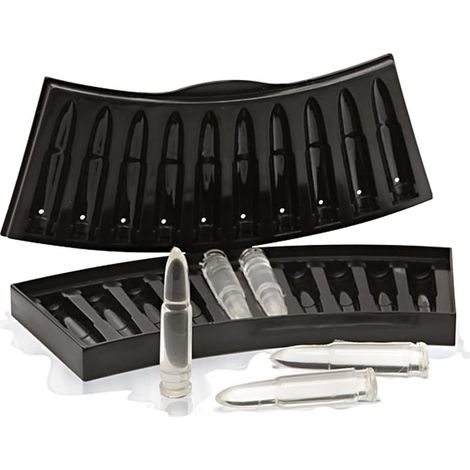 Moule À Glaçons - Silicone Alimentaire - 12 Compartiments - Pour Whisky Cocktails Jus - 24,5 X 13,5 X 2,5 Cm - Lot De 2 (1/5)