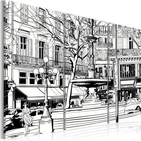 Tableau Imprimé "Esquisse de la Place Parisienne" 80 x 120 cm (1/2)