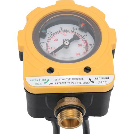 Contrôleur de pression automatique pour pompe à eau, filetage NPT4, 1500 W, 30 A, 0-60 psi, prise E04-1500EU, 220 V CA (1/5)