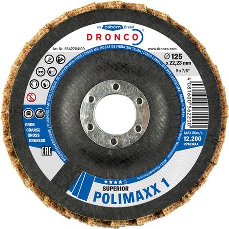 Disque à lamelles de polissage Polimaxx gros 125mm - DRONCO - 5542204100 (1/2)