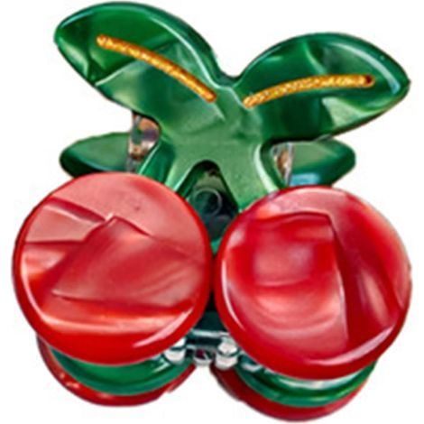Pince à cheveux délicate en forme de fruit pour fille,soins de la peau, maquillage, pince à cheveux pour fine, antidérapante, pince délicate pour, pochette fine pour petit plastique (1/5)