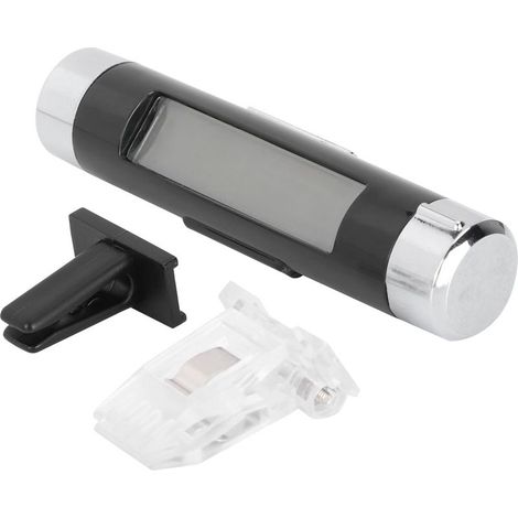 Thermomètre et horloge électronique 2 en 1 avec écran LCD, mesure automatique de la température (1/5)