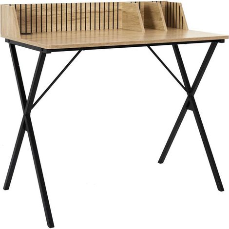 Bureau Design "Klaus" 90cm Marron (1/5)