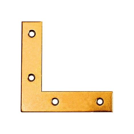 Angoli di rinforzo in acciaio zincato giallo 30 x 30 mm. 4 pz.
