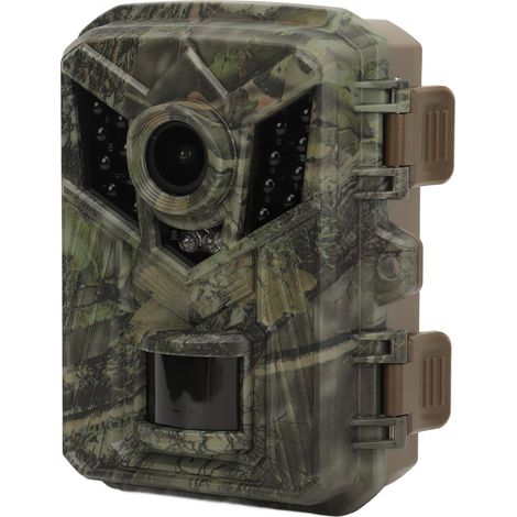 Caméra de chasse 1080P HD IP66 étanche avec capteur PIR, détection de mouvement et vision nocturne infrarouge, écran couleur 2 pouces pour la surveillance de la faune. (1/5)