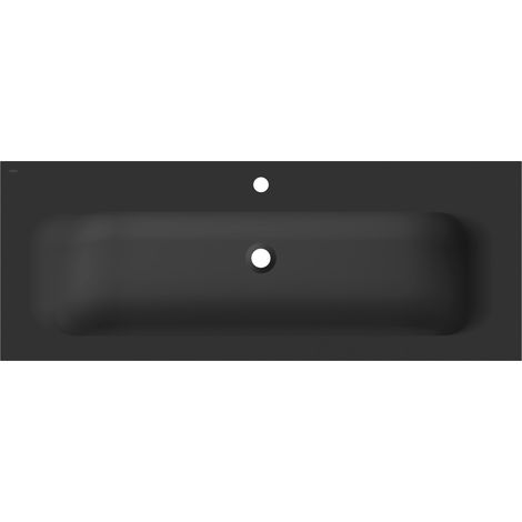 Mexen Vela lavabo encastré dans le plan 121 x 46,5 cm, noir mat - 25231271 (1/3)