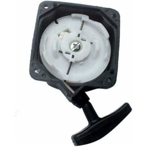 Démarreur à courroie à enroulement automatique pour débroussailleuses, mesurant 66 x 66 mm, pour tondeuses à gazon à usage général avec des cylindrées de 40 cc et 50 cc. (1/4)
