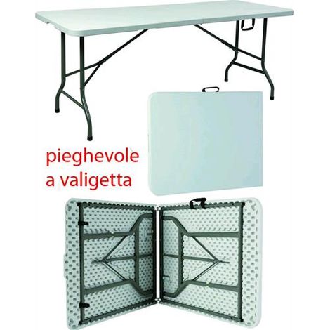Tavolo trasportabile,richiudibile per fiere camping Blinky Tito Cm. 183X76