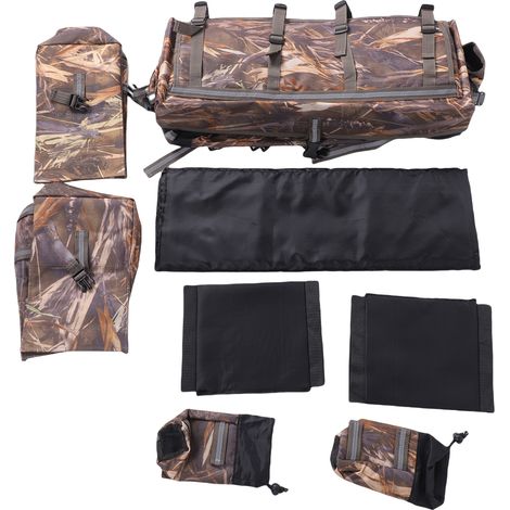 Sac de Rangement Multifonctionnel de Grande capacité 55L pour la Plupart des VTT UTV avec Porte-Bagages Arrière (Colorful) (1/5)