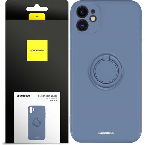 Anello in silicone Spacecase per iPhone 11, blu (1/5)