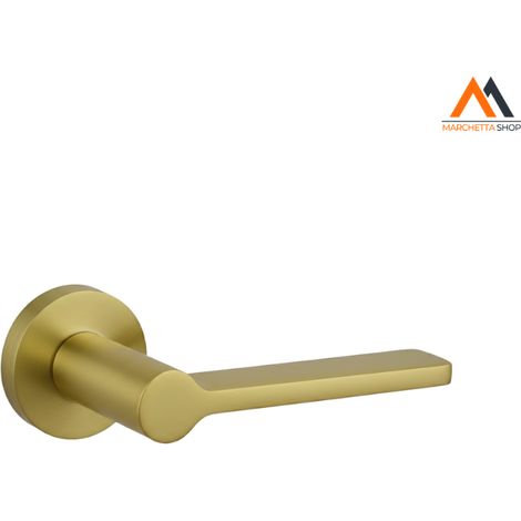 MANIGLIA ALU RAIN C/RB T 50 F/CH. OTTONE SATINATO