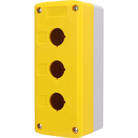 IP65 wasserdichter Steuerkasten mit 3 Tasten, 22 mm, Steuerstation für elektrische Geräte, robuster Drucktasterkasten. (1/5)
