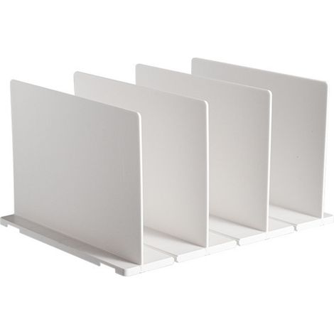 Séparateur d'étagère Universel Modulable Ajustable en Plastique Durable pour Organisation Optimale des Sacs et Accessoires (1/4)