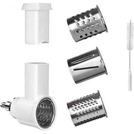 Râpe à légumes universelle pour KitchenAid – Coocheer – 3 lames en acier inoxydable alimentaire, facile à nettoyer et utiliser (1/5)