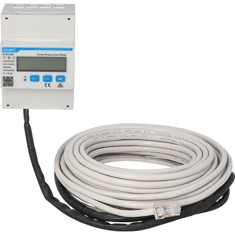 Growatt 3-Phasen Smartmeter Smart Sensor DTSU666 Digital Zähler Energiemanager 0% nach §12 Abs. 3 UstG