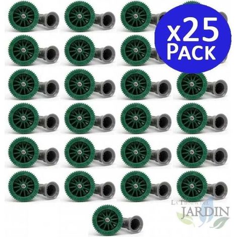 Pack 25 Boquilla ajustable tobera 12A Hunter, Alcance 3,70 m, Ángulo ajustable, Difusores de riego