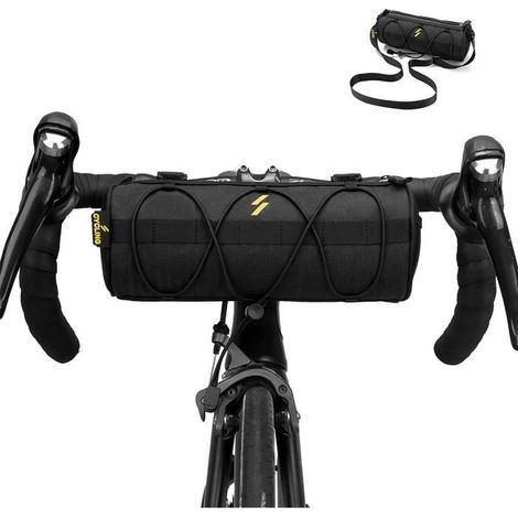 Fahrradlenkertasche, multifunktionale Rahmentasche, Lenkertasche mit Schultergurt für Mountainbikes, Hybridräder und Rennräder (1/4)