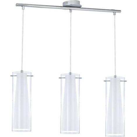 Eglo Lampadario a Sospensione Pinto - Cromo e Vetro - Ø 72,5 cm (1/5)