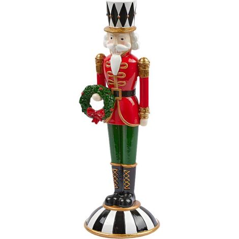 Statuetta decorativa Soldatino schiaccianoci decorazione natalizia, da 30 cm