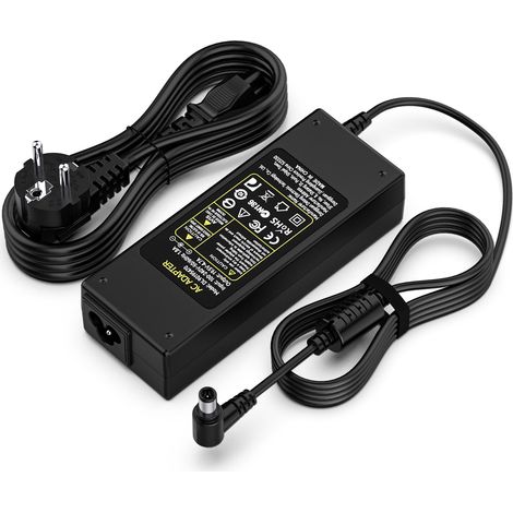 90W Chargeur Compatible avec TV KDL-24 KDL-32 KDL-40 KDL-42 KDL-48 W600B W650A W705C KDL32W700B KDL48W600B KDL48W590B KDL55W650D LED LCD TV écran Adaptateur Alimentation 6,5 x 4,4mm (1/5)