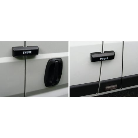 Lot de 2 serrures de sécurité coulissantes pour fourgonnettes – Construction métallique robuste – Installation simple et rapide – Protection renforcée – Thule