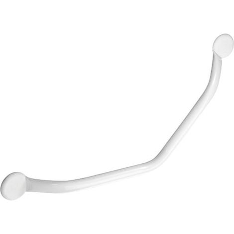GODONNIER - Barre d'appui coudée 135° 350x350mm acier époxy blanc
