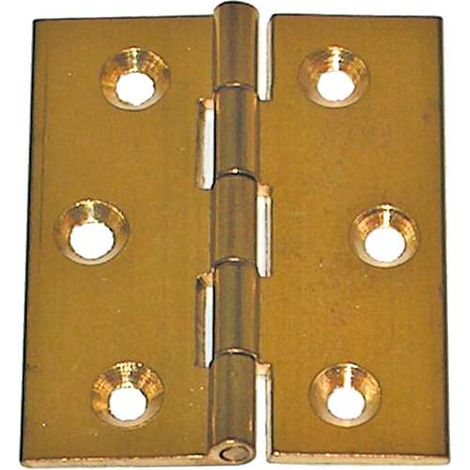 Cerniere fresate piane ottone - 60 x 50 mm. - 2 pz. (1/2)