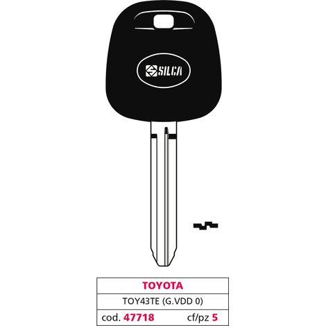 Silca CHIAVE PER AUTO TOY43TE (G. VDD 0) TOYOTA 5.00 pz