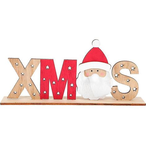 1 Stück leuchtender Weihnachtsbaumschmuck aus Holz (1/3)