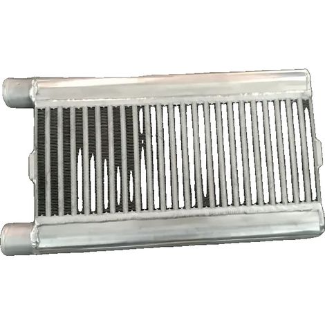 Intercooler, in alluminio, con efficienza di raffreddamento migliorata, colore bianco. (1/2)