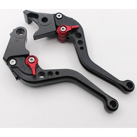 Levier de frein, d'embrayage et de guidon CNC modifié pour moto VT750 Phantom/Shadow/Spirit (noir 2) (1/5)