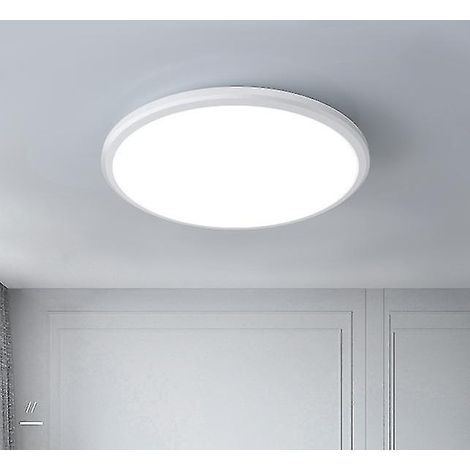 Plafonnier LED 20 cm 24 W, éclairage de plafond, plafonnier blanc pour cuisine (1/5)