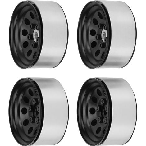 4 pièces moyeux de roue universels en métal avec simulation de verrouillage de perles pour TRX4, 90046, SCX10, CC01, voiture de grimpe (1/5)