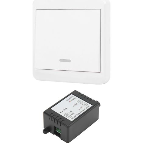 Interrupteur télécommande sans fil 12V DC avec relais 220V pour commande domotique et éclairage accessoire (1/5)