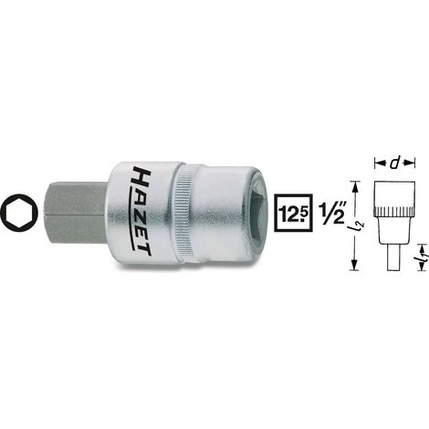 Hazet Inserto giravite a bussola 1/2 (12.5 mm) 986-9 (1/5)