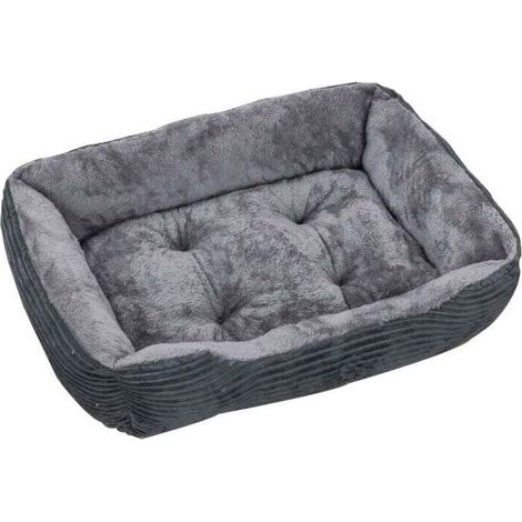 GABRIELLE Superweiches Hundebett Grau 50x38x15cm Hundebett - GABRIELLE Superweiches Hundebett Grau 50x38x15cm Hundebett (1/4)