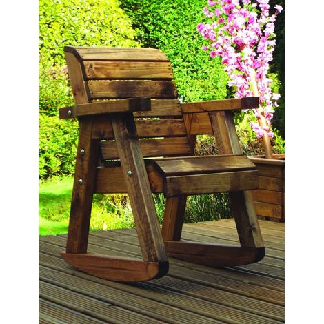 Little Fella's Chair Rocker, Children's Wooden Garden Furniture - W58 x D62 x H81 - Fully Assembled