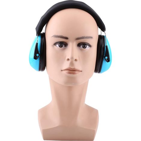 Children's Noise Cancelling Earmuffs 25dB NRR, Foldable Ear Protectors, Comfortable Headband in Blue ABS Foam or (1/5)