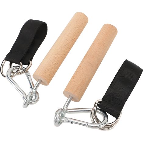 paire de poignées de traction multifonctions, durables et portables, pour exercices en intérieur et en extérieur. (1/5)