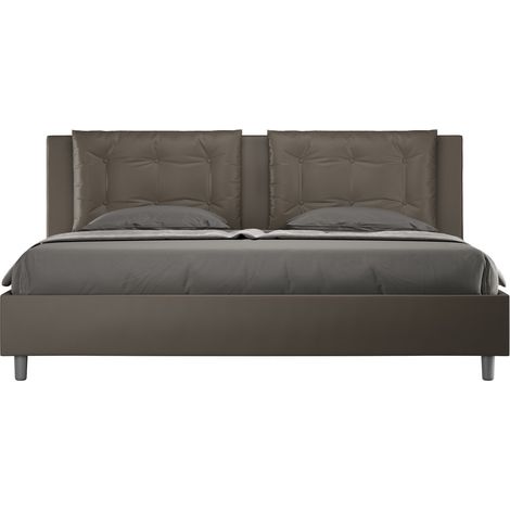 Letto Matrimoniale 160x190 cm Senza Rete Annalisa Cappuccino (1/4)