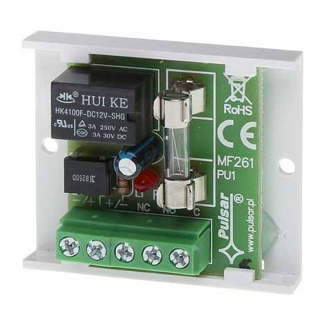 Relais-modul 12V 1A - 1 Ausgänge REL-C/NO/NC Pulsar 90AWZ510