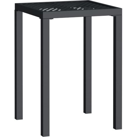 Table de jardin Table d'extérieur anthracite 50x50x72 cm acier (1/5)